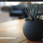 WordPress 4.7 default thema