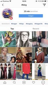 instagram hashtag pagina