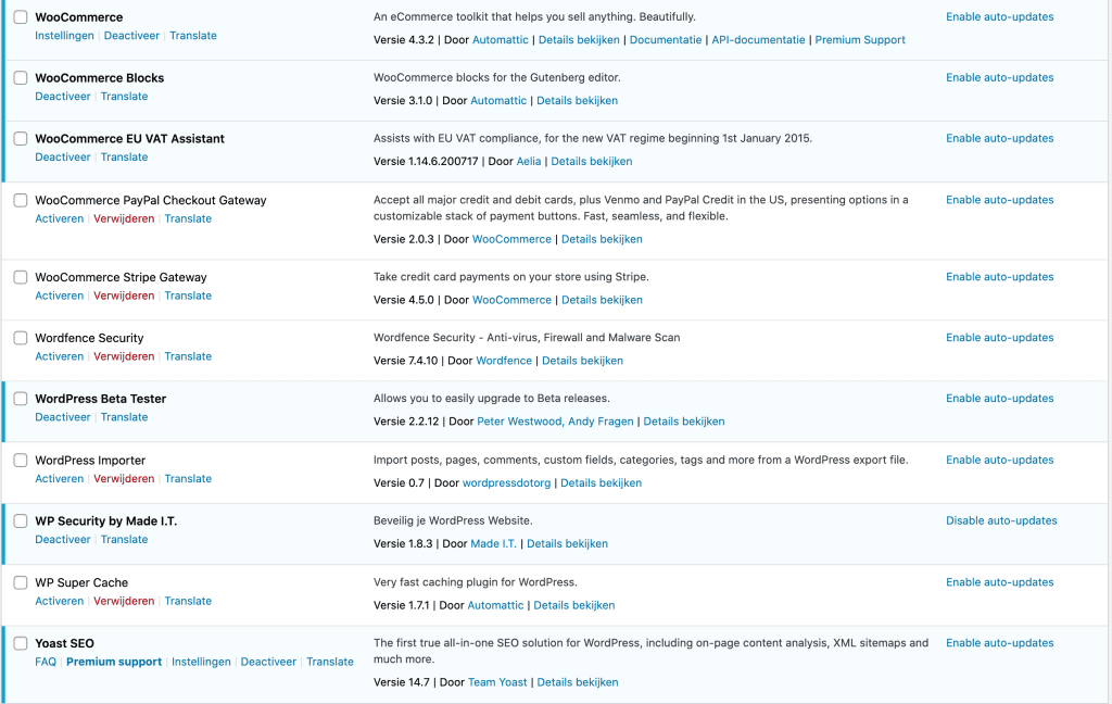 WordPress 5.5 vs 5.4 - Automatisch plugin updates