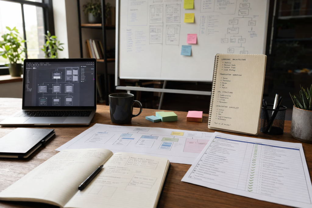 Meertalige WordPress website met taalstructuur, vertaalworkflow en website vertalen checklist