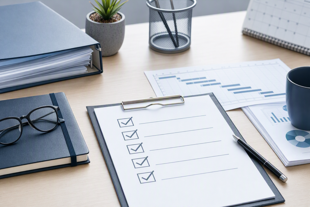 Praktische checklist voor verplichte tijdsregistratie 2027 met punten voor workflow en rapporten