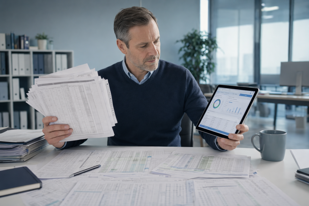 Overstap van papieren urenbriefjes en verspreide spreadsheets naar een digitaal en controleerbaar tijdsregistratiesysteem